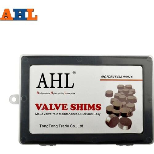 AHL Motorcycle Engine Parts Adjustable Valve Pad Shims 9.48mm Complete Valve Shim Kit Cams 1.2 ~ 4.0 (include 5pcs)