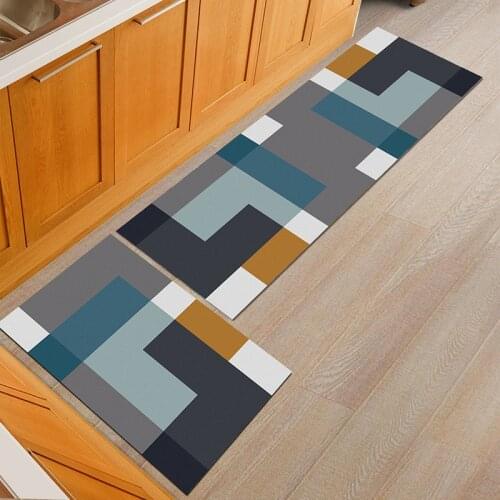 Bohemian Anti-slip Modern Kitchen Mat Long Bath Carpet Outdoor Entrance Doormat Bedroom Living Room Table Mats