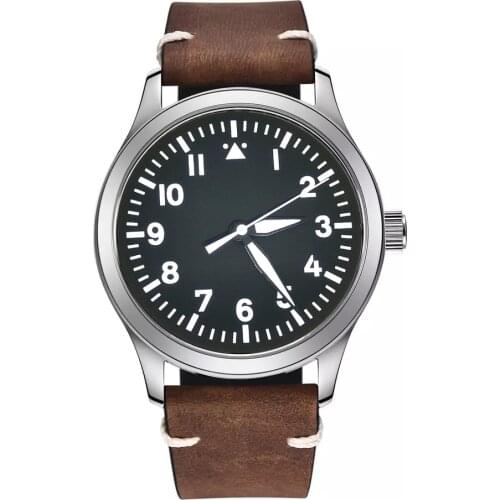 42MM Mens Watch Automatic Movemetn 316 Stainless Steel Cases Green Night Light Dial And Hands