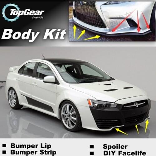 Bumper Lip Deflector Lips For Proton Inspira 2010~2016 Front Spoiler Skirt For TopGear Friends to Tuning View / Body Kit / Strip