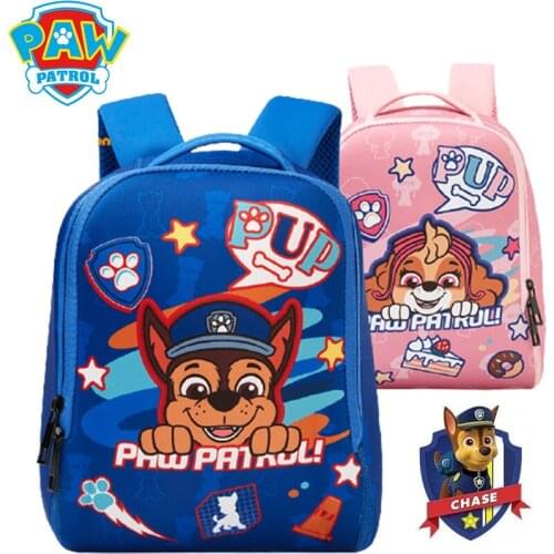 Paw Patrol Anime Cartoon Chase Dog Childrens Schoolbag Backpack Boys Girls School Bag Shoulder Bag Student Backpack Waterproof