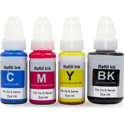 For Canon GI-490 GI-790 GI-890 GI 490 790 890 Pixma G1000 G1100 G1400 G2400 G3400 G2000 G3000 printer dye ink