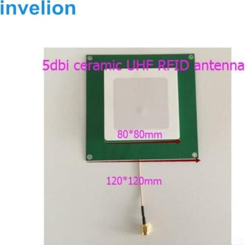 2pcs/lot OEM uhf rfid feeder point ceramic antenna 80*80mm PCB 120*120mm for emebeded system