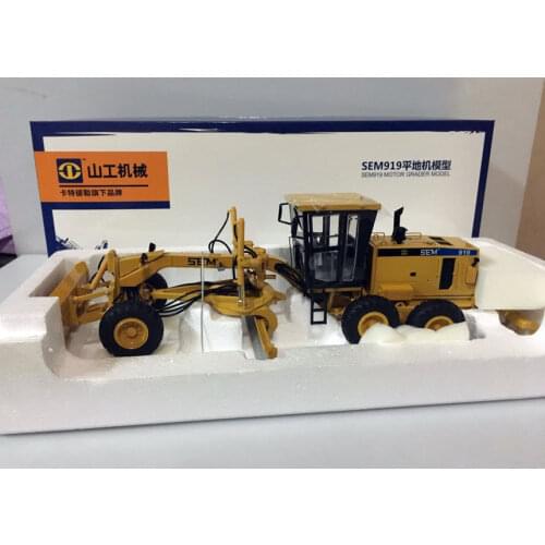 Collectible Alloy Toy Model Gift 1:35 Scale Cat SG SEM919 Motor Grader Vehicles Engineering Machinery Diecast Model