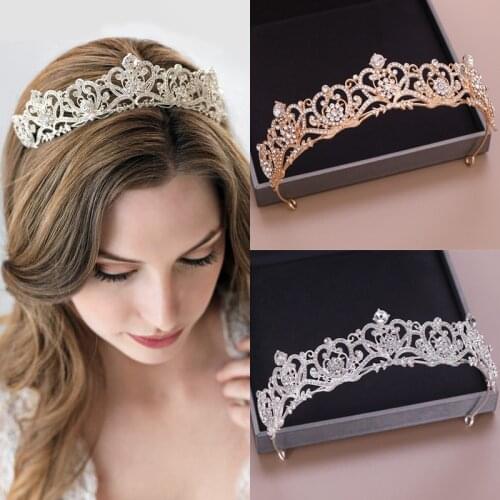Crystal Rhinestone Bridal Crown Wedding Headpiece Wedding Crown Womens Hair Accessories Tiara Crown Wedding Hair Jewelry