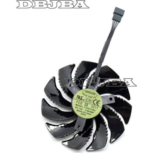88mm T129215SU Graphics Card Cooling Fan For Gigabyte GeForce GTX 1050 Ti RX 480 470 570 580 GTX 1060 G1 Gaming Cooler (Fan-A)