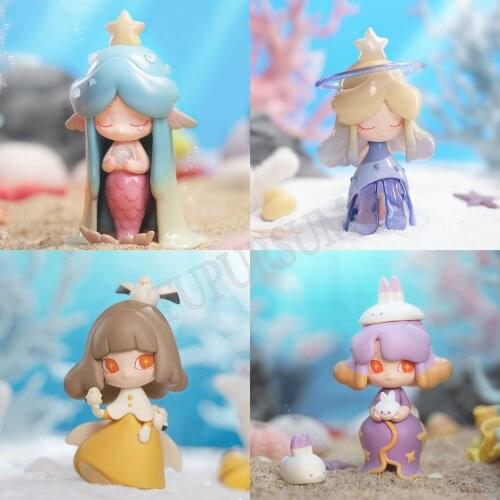 Laplly Blind Box Toys Sea Story Series Anime Figures Cute Girl Doll Guess Bag Surpries Random Style Full Set Kids Toy Collection