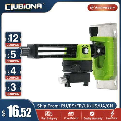 CLUBIONA Laser Level Wall Mount Bracket Clamp Fine-tuning Adjustable Strong Magnetic Hanging Holder Stand Leveling Support