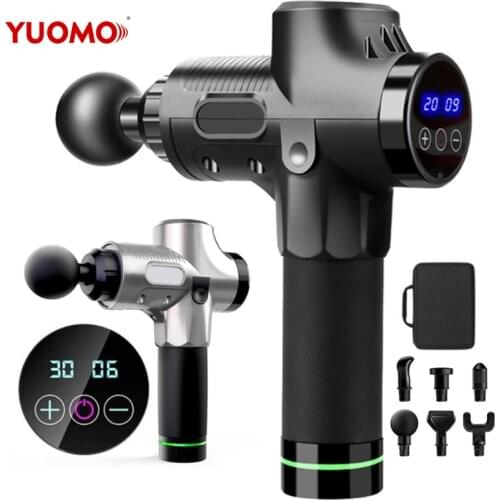 LCD Display Massage Gun Deep Muscle Massager Muscle Pain Body Neck Massage Exercising Relaxation Slimming Shaping Pain Relief