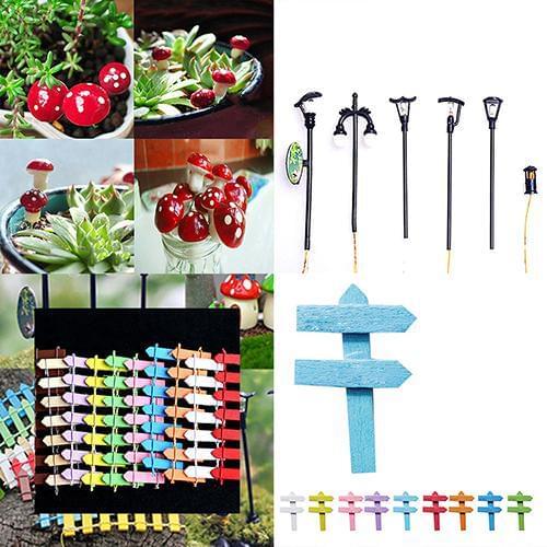 5Pcs Miniature Ornament Fairy Plant Garden Dollhouse Moss Landscape DIY Decor