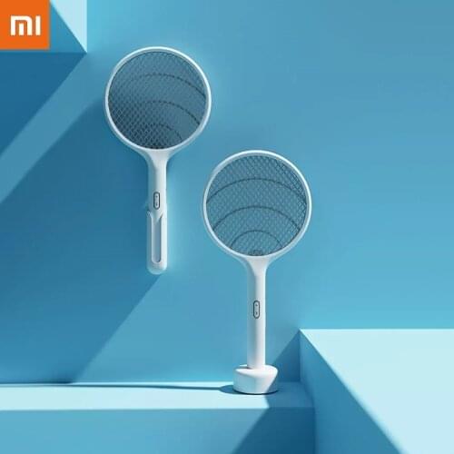 New Xiaomi Qualitell 2 in1 Mosquito Swatter Anti Lamp Electric Racket Rechargeable Killer USB Trap Electric Mosquito Killer Lamp