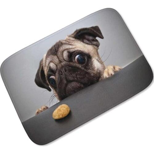 New Rugs Flannel Funny Dog Doormat Bath Mats Foot Pad Home Decor Bathroom Mats Door Mat Floor Mat