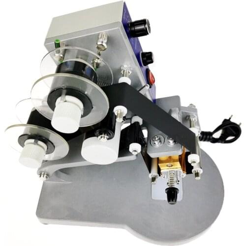 TDY-8 Manual ribbon typing machine small portable direct heat type steel printing machine code jet printer TDY-8