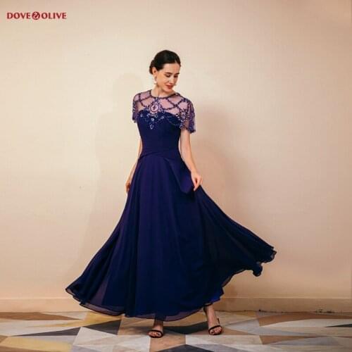 Dark Blue Prom Dresses Beaded Crystal O Neck with Jacket Dark Red Hunter Green Evening Long Chiffon Pleats Formal Party Gowns