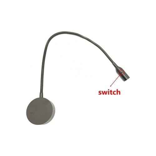 12V 24V 110V 220V FLEXIBLE GOOSENECK 1W WALL READING LIGHTS LED