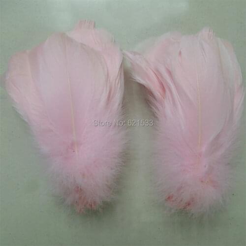 200pcs/lot! 13-18cm long Light Pink Loose Goose Nagoire Feathers Perfect for crafts,costume design,headbands,hair fascinators