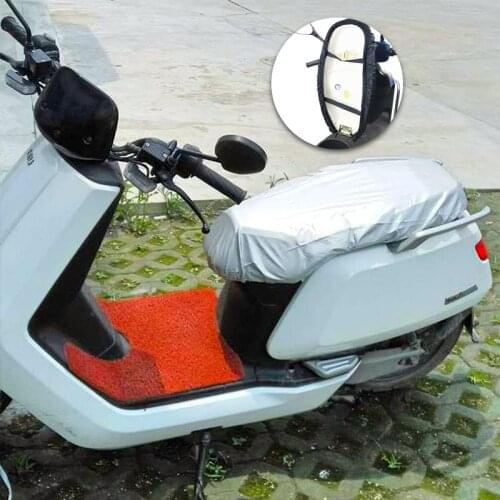 Motorcycle Scooter Oxford Cloth Easy Install Seat Cover Full Coverage Outdoor Waterproof Heavy Duty Durable Rain Gear Anti Snow