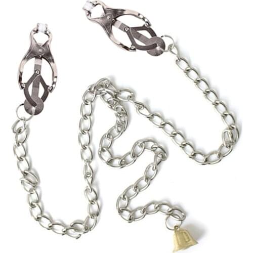 Exotic Nipple Clamps Accessories Stainless Metal Chain Breast Clip Slaves For Women