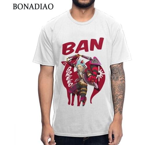 Seven Deadly Sins Ban Foxs Sin of Greed T Shirt Summer Popular Anime Tee Shirt 100% Cotton Big Size T-Shirt