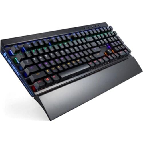 Free shipping Backlit Gaming Genuine Mechanical Keyboard USB wired keyboard plug shaft 108 key mechanical keyboard light