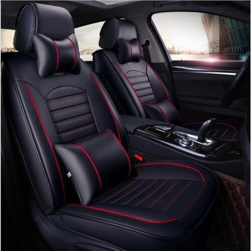 Pu Leather Car Seat Covers for kia rio 4 renault captur nissan mercedes w204 peugeot 308 audi a4 Automotive seat cover