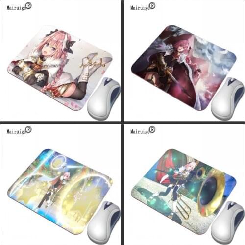 Mairuige 22X18/29X25CM Mouse Pad Rectangular Laptop Mat Rubber Bottom Anti-skid Player Speed Version Anime Cartoon Astolo mat