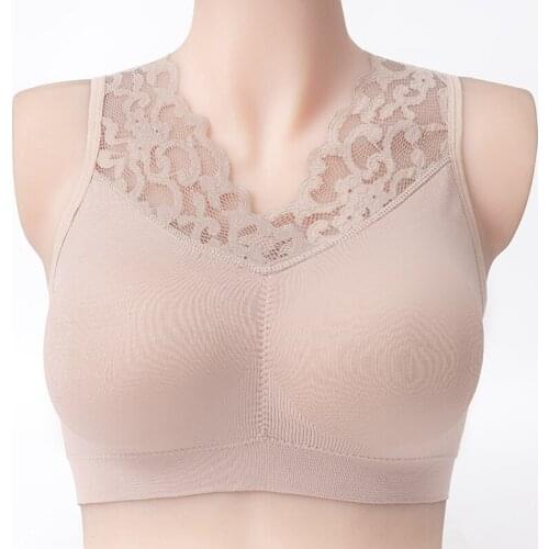 Lace Modal Vest Seamless Bralette Bra Women Tank Crop Top Female Underwear With Removable Padded Lingerie Intimates