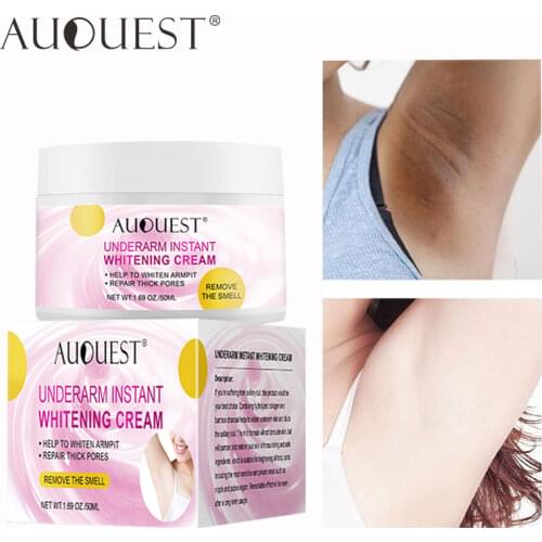 AUQUEST Body Whitening Cream Underarm Armpit Knee Dark Spot Cream Skin Brighten Moisturizing Body Care Cosmetics for Men Women
