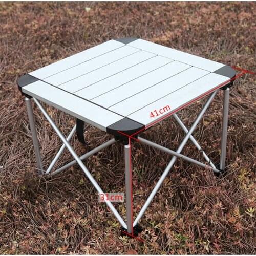 60KG Bearing Portable Foldable Table Camping Outdoor Furniture Computer Bed Table Picnic Aluminium Light Waterproof Durable Fold