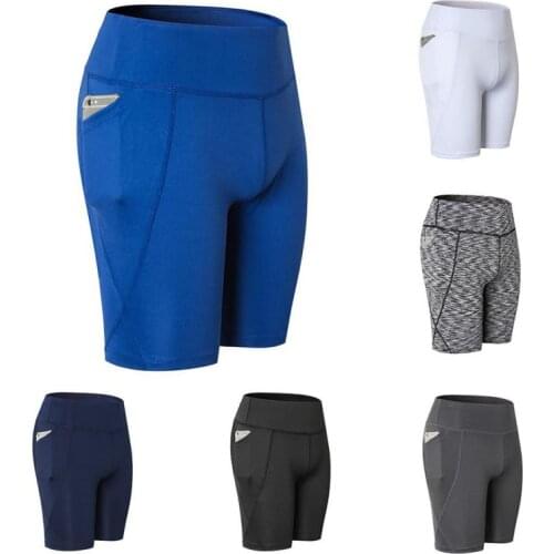 Hot Men Women Sports Cycling Gym Jogging Shorts Training Thermal Skinny Tight Short Pants Shorts Plus Size S-XXL 7Colors