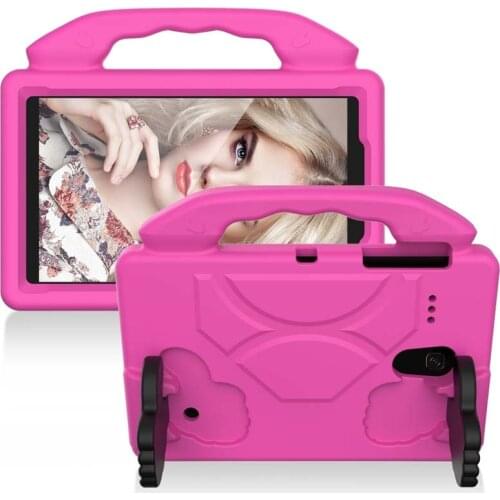 Thumb Stand Shockproof Case For Samsung Galaxy Tab A 8.0 2018 SM-T387W SM-T387V SM-T387 Kids Safe EVA Protective Cover