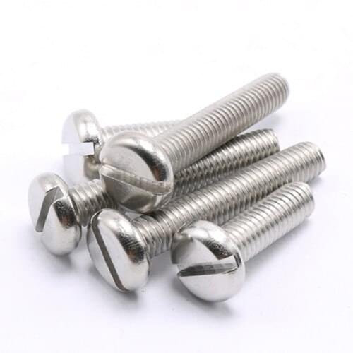 M10x(20/25mm Length) Slotted screws Round head screw one font slot bolt 304 stainless steel