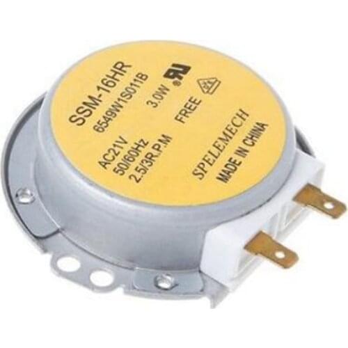 1PC Microwave Oven Rotary Motor Synchronous Motor AC 21V 50/60Hz 2.5/3R.P.M 7MM D Shaft 9mm Height For Electric Heaters
