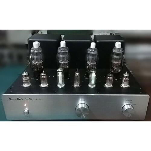 High-fidelity HIFI 50W+50W FU-7 (807) tube push-pull power amplifier, 4 inputs, output 0-4-8Ω, deep bass, crisp treble