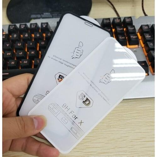 5D Tempered Glass for IPhone XS Xr XS Max 6S 7 8Plus Screen Protector Glass for IPhone XS 5 6S 6 7 8Plus Protective Glass Film