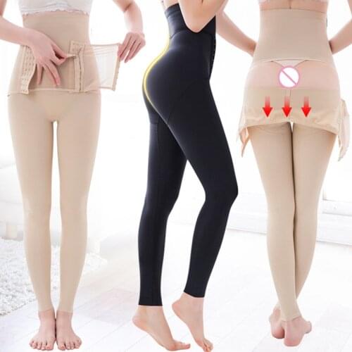 Body Shaping High Waist Tummy Control Buttocks Hip Push up Female Postpartum Fat Burning Underwear Flat Stomach Shape Long Pants