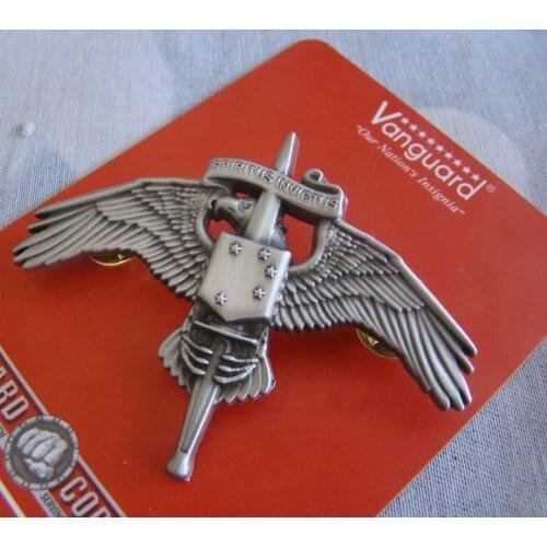 WW2 US Usmc Marsoc Wings Badge Pin Marine Raider Insignia Spiritus Invictus GRAY - World military Store