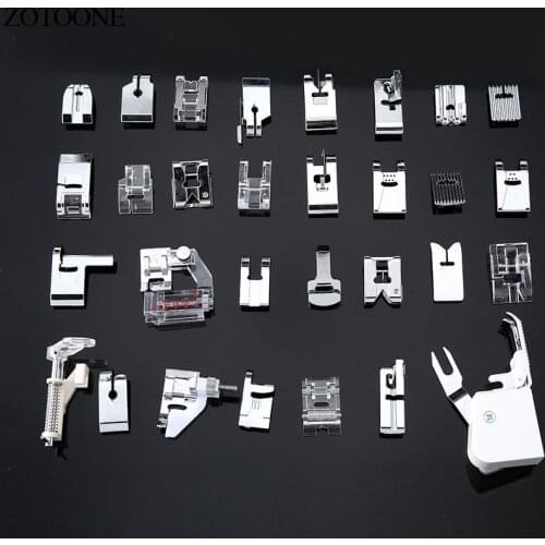 ZOTOONE 32//42/5262pcs Mini Sewing Machine Presser Foot Feet for Presser Feet Braiding Blind Stitch Darning Accessories E