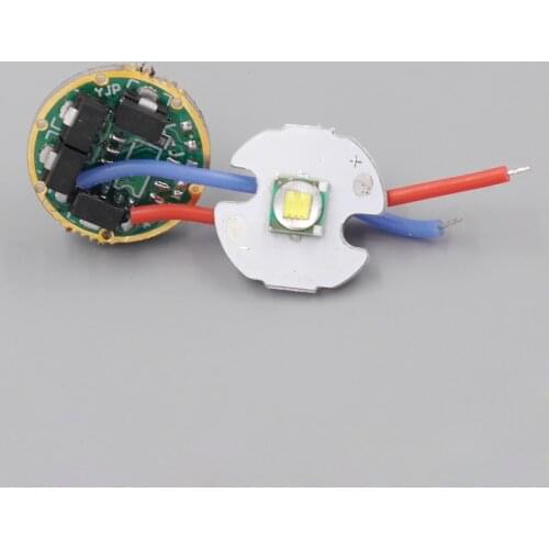 16mm XML T6 LED Star 17mm Circuit Driver Board 3.7v-4.2v 12x7135 10x7135 8x7135 with Mode Memory for Flashlgiht DIY