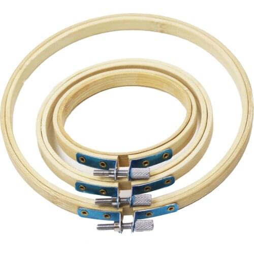 3sizes/Set Cross Stitch Machine Bamboo Embroidery Frame Hoop Ring Round Hand DIY Needlecraft Household Sewing Tool