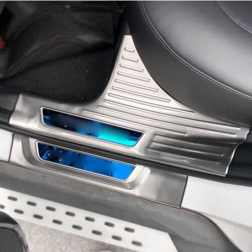 8pcs for changan CS55 PLUS 2021 Threshold bar welcome pedal decorate protect stainless steel Decorative cover