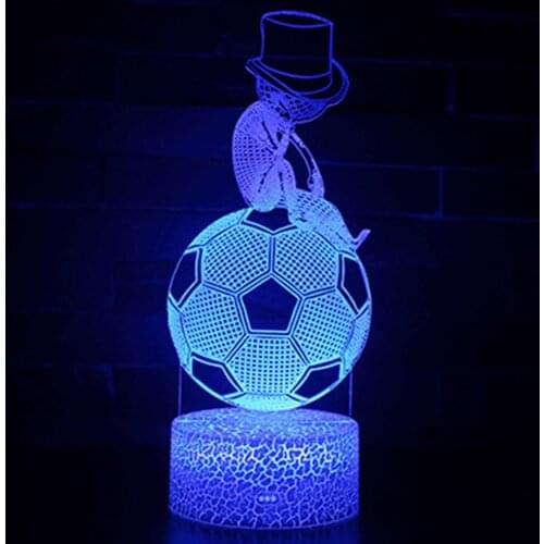 Acrylic Light Board(Soccer) 4mm 6mm USB LED Decoration Home ChildrenS Room Bedside Night Light Decoration Light