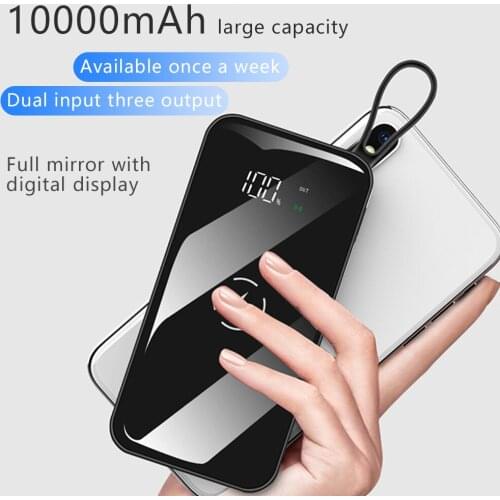 FLOVEME Wireless Charger Power Bank External Battery QI 10000mAh Wireless Charging Powerbank Dual input for iPhone Xiaomi Huawei