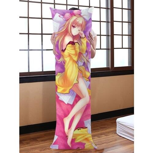 Shiina Mashiro Dakimakura Hugging Body Pillow Case DIY Custom Throw Cushion Pillow Cover 7 Sizes 50X150cm Two Sides