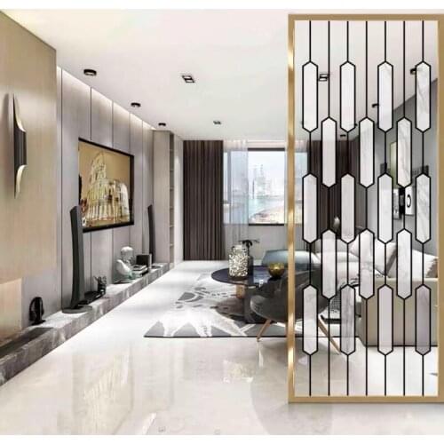 Custom stainless steel screen partition dining living room bedroom blocking wall simple modern blocking porch