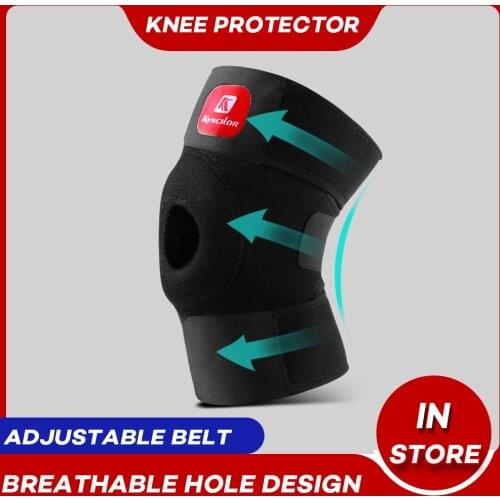 Elastic Knee Support Brace Kneepad Adjustable Patella Knee Pads Safety Guard Strap For Basketball Free Size