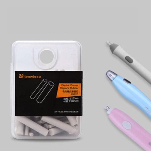 2.3mm 5mm Electric Eraser refill eraser With 30 Pcs+40 Pcs Refills Replacement Erasers Sketch Erasers Stationery School Supplies