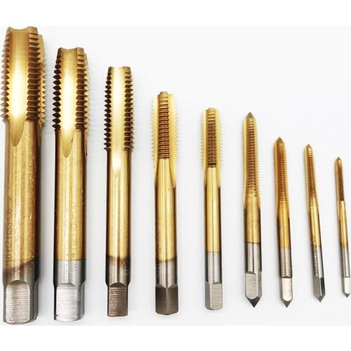 HSS M3-M16 Cobalt-Containing Machine Tap Tapping Thread Screw Tap Drill Bit Hand Tapping Tools Screw Thread Plug Tap Drill