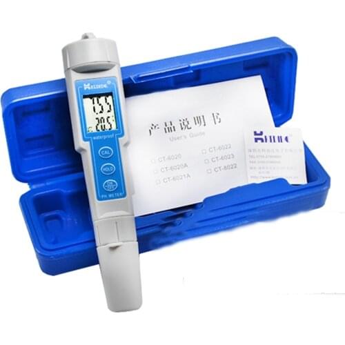 KEDIDA Pocket Pen Type Digital pH Tester 0.0-14.0 Resolution:0.01 PH Meter Aquarium Pool Laboratory Industries Water ph Monitor