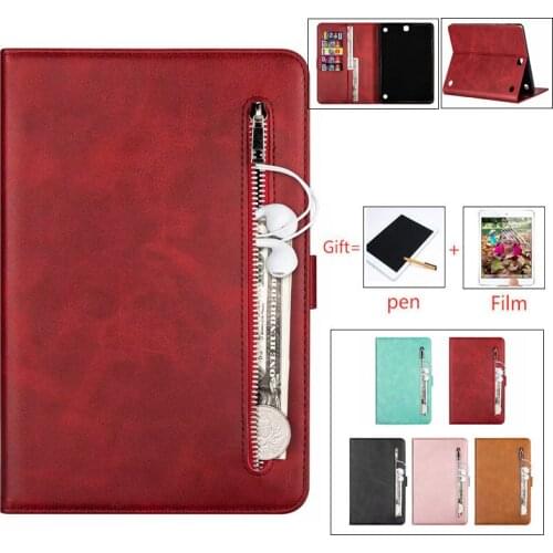 Retro zipper leather case For Samsung Tab A 9.7 T550 T555 Tab A 10.1 T510 T515 A6 T580 S5E T720 T725 T380 T350 P200 cover